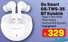 GO SMART GS-TWS-35 BLUETOOTH KABLOSUZ KULAKLIK fiyat ve kampanya bilgisi